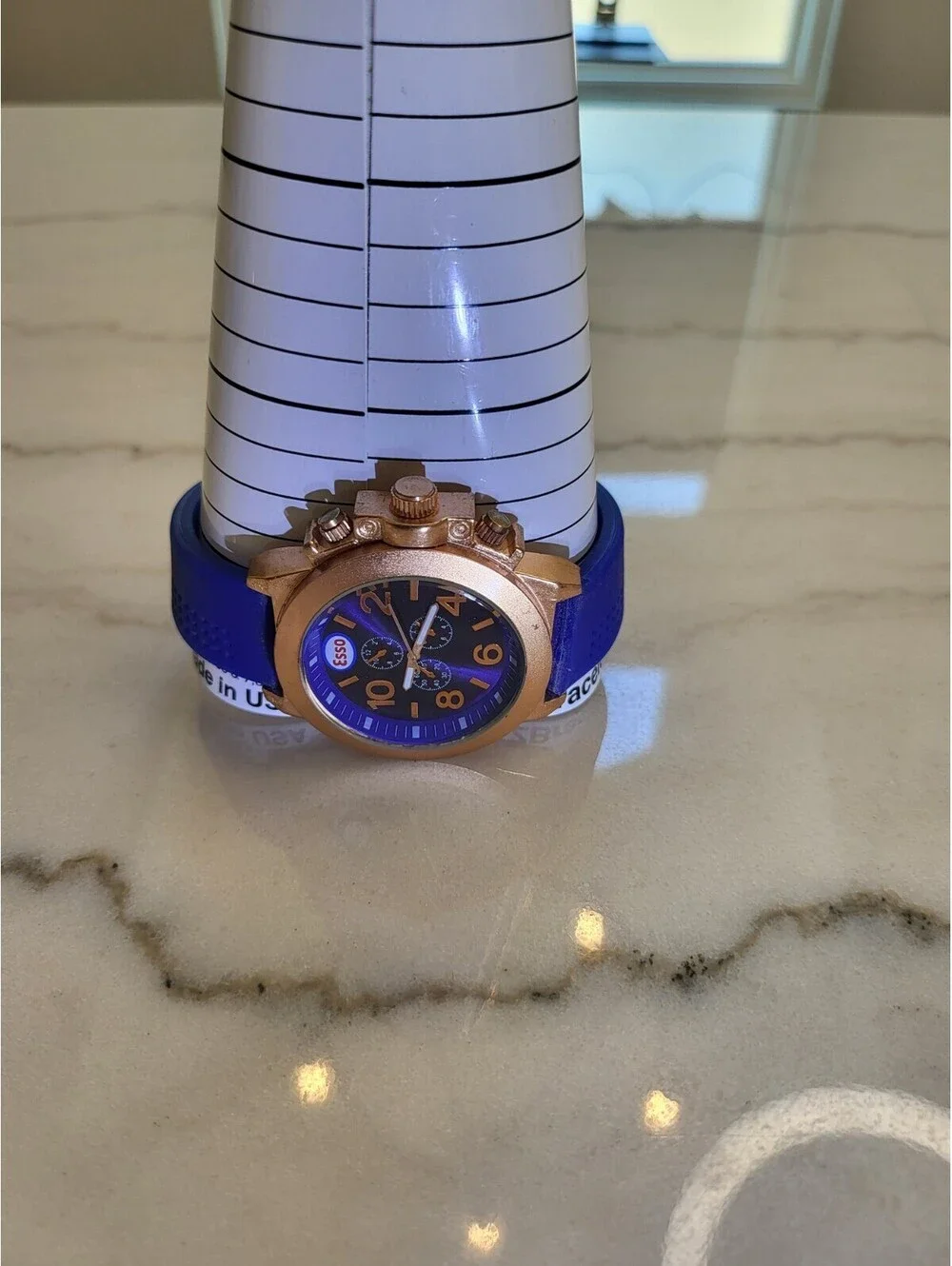 Men's Quartz Watch Working New Battery Automobilia 46mm ESSO Gasoline Working